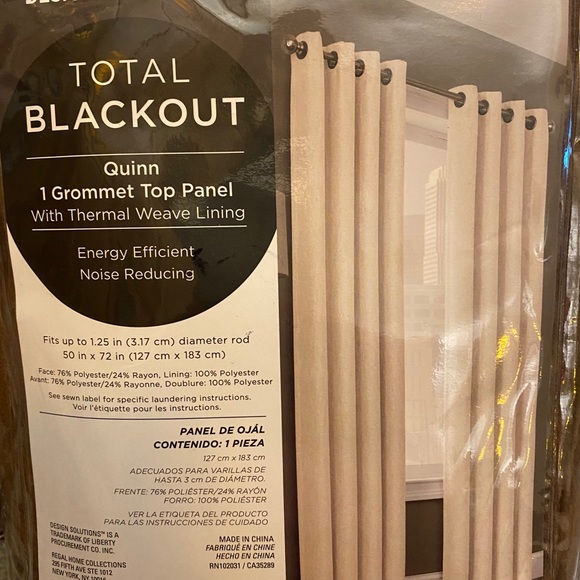 Total blackout 84” chocolate brown window panels - Picture 3 of 4